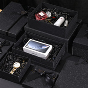 空盒定制金葱蝴蝶结盒创意长方形礼盒大号包装盒感恩节礼物盒