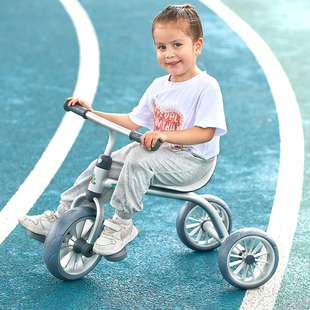 Tolulo儿童三轮脚蹬车铝合金2-4岁幼儿经典怀旧带脚踏宝宝三轮车