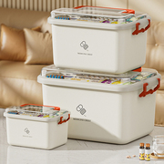 家用多层药箱家庭装医药箱大容量常备药物收纳盒大号医疗急救药盒