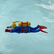潜水艇玩具可爱洗澡陪伴水下上发条，水上漂浮玩具，戏水的游泳潜水员