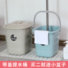 创意塑料加厚长方形带盖手提水桶家用米桶储水桶洗车桶泡脚桶