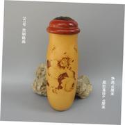 厂销新范制拍摄棒子蝈蝈葫芦，鸣虫罐实物葫芦x花梨口盖，蒙心椰壳品
