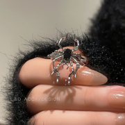 冷淡风个性设计感蜘蛛戒指，女小众设计高级感欧美风夸张时尚开口戒