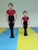 男孩子芭蕾舞练功服连体 儿童形体舞蹈服男夏季短袖基训服连袜裤
