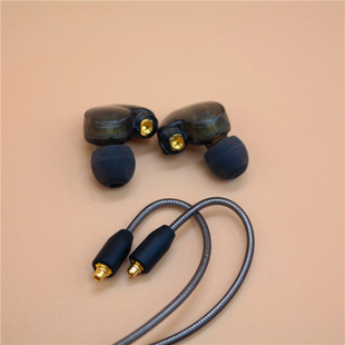 DIY可插拔耳机线材MMCX插口带耳挂调音线控手机耳机SE215/425/535