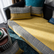 美式雪尼尔沙发垫四季通用布艺，防滑现代简约沙，发套欧式沙发罩巾