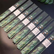 绿色夏威夷筷套餐厅酒店饭店筷子，袋一次性筷套通用款现发可印logo