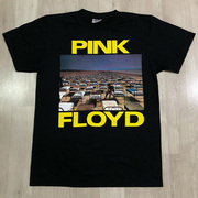 pinkfloyd平克弗洛伊德乐队，chic嘻哈美式摇滚短袖，纯棉复古t恤男