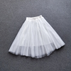 2023夏季白色网纱半身裙，百搭显瘦蓬蓬裙，百褶裙仙女a字中长裙