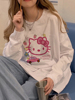 甜美hellokitty长袖女上衣服2023秋季纯棉宽松t恤内搭打底衫