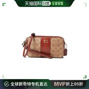 美国直邮coach 女士 单肩包蔻驰斜挎包帆布