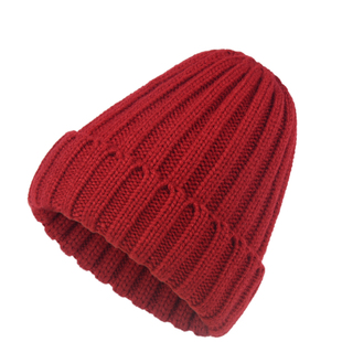 秋冬加厚针织毛线，帽翻边纯色单色尖尖帽，百搭保暖情侣款帽子