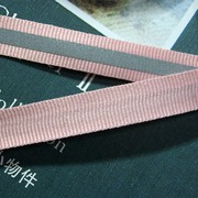 14mm横纹带间色带织带反光条银光布带子服装辅料环保装饰带粉红色