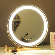 米卡化妆镜台式led灯带灯led化妆镜，梳妆镜台式桌面大号梳妆台镜子