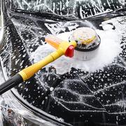 汽车旋转水刷洗车拖把高压水，泡沫洗车刷家用便捷式洗车机刷子