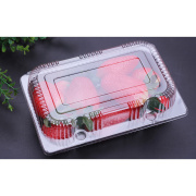 QH-005透明吸塑盒西点泡芙盒一次性餐盒果蔬食品蛋糕盒整箱起售