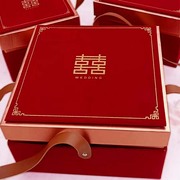红色伴手礼盒空盒结婚满月回礼喜糖盒喜饼婚宴生日提亲礼物包装盒