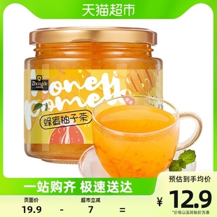 众德蜂蜜柚子茶450g泡水喝的冲泡低脂韩式冲饮水果茶饮料果酱果汁