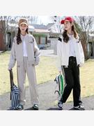 少女秋装卫衣套装2023秋季女孩运动服初中高中学生两件套洋气