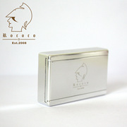 洛可可ROCOCO航空铝鼻烟盒 手感细腻爽滑推拉设计便携小巧金属盒