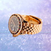 铸宝传情18K玫瑰金手表链男纯750黄金表带表壳配件表加工定制
