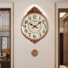 美式挂钟客厅静音钟表创意简约个性时尚大气轻奢挂表欧式家用时钟