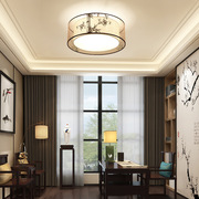 供应新中式客厅吸顶灯圆形布罩酒店，客房简约个性，创意家居卧室灯