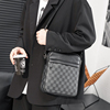 格子单肩包商务小包欧美时尚，休闲斜挎包，韩版男包街头小挎包