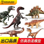 儿童恐龙玩具仿真模型霸王龙，棘龙牛龙异特龙镰龙甲龙(龙甲龙)副栉龙驰龙