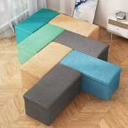 收纳凳子长方形储物凳可坐成人家用多功能小沙发换鞋凳收纳箱神器