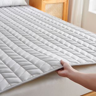 全棉a类防滑床垫薄款家用席梦思，保护垫酒店纯棉床护垫床单保洁垫