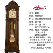 机械落地钟客厅家用实木台式钟表老式报时欧式摆钟立钟坐钟大座钟