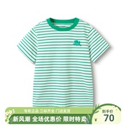 巴拉巴拉T恤男童女童中童圆V领夏装短袖T恤202224117207