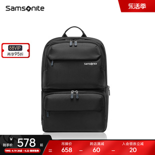 samsonite新秀丽(新秀丽)双肩包男书包15寸大容电脑时尚轻商务背包36b