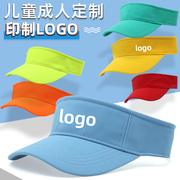 儿童空顶帽定制logo小学生，帽子幼儿园小黄帽，班帽研学订制遮阳帽