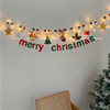 圣诞节装饰用品LED满天星灯串挂饰毛毡布麋鹿圣诞树装扮拉花吊饰