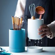 北欧陶瓷筷子筒单个收纳罐筷子，勺收纳筒创意，筷子笼餐具厨房收纳盒