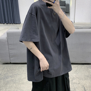 BDLS工作室borderless男女款无界短袖t恤男纯棉宽松百搭纯色原宿