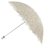 遮阳伞二折蕾丝刺绣花太阳伞黑胶防紫外线防晒公主，晴雨两用洋伞女