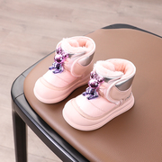 宝宝雪地靴冬季婴幼儿保暖鞋男女童学步鞋加厚绒大棉鞋0一1-2-3岁