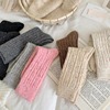 加厚点子纱羊毛麻花袜子纯色日系秋冬季保暖冬天袜子中筒堆堆袜女