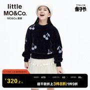 littlemoco童装冬装男女童，羽毛纱针织衫儿童，毛衣毛衫上衣大童女