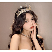发窟头箍珍珠女2023韩版公主，生日发箍头冠，高级感新娘头饰