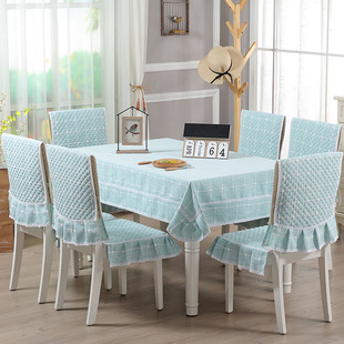 桌布布艺椅子套罩北欧餐桌布，椅套椅垫套装，通用餐椅套现代简约家用
