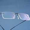 高档纯钛无框眼镜框商务男款眼镜架配防辐射抗蓝光近视眼镜超