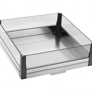 拉篮厨房橱柜调味篮架304不锈钢窄柜工具篮，玻璃调料置物架抽屉z.
