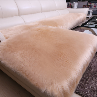 长毛绒沙发垫简约现代冬季加厚仿羊毛欧式真皮防滑沙发坐垫毯