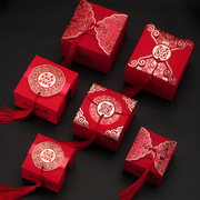 结婚用品创意伴手礼盒中国风流苏喜糖盒子糖果盒婚礼喜糖纸盒