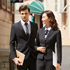 西装套装女韩版公务员职业装正装男女同款工装套装秋冬银行工作服