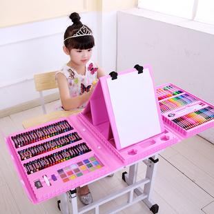 水彩笔可水洗套装儿童水彩画笔套装水溶性彩笔36色幼儿园美术学生蜡笔24绘画套装画画工具过生日创意文具礼物